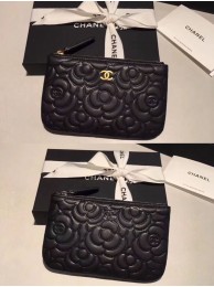 Chanel Sheepskin Leather 2256 Wallet Black HY24711RX32