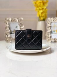 CHANEL sheepskin notebook & Wallet A012 black HY11783Rk60