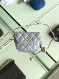 Chanel Sheepskin Original Leather Pocket AP1461 grey HY12439nQ90
