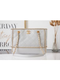 Chanel Sheepskin Shoulder Bags AS2761 light gray HY20553pA42