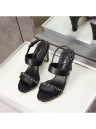 Chanel Shoes CH2616TZC-2 height 8CM Black HY12268UE80