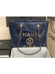 Chanel shopping bag A67001 Royal Blue HY14947bW68