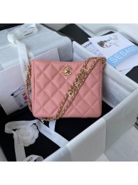 Chanel Shoulder Bag Grained Calfskin&Gold-Tone Metal AS3223 pink HY24074HB29