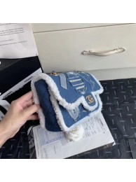 Chanel Shoulder Bag Light Blue 63592 Gold HY23091CI68