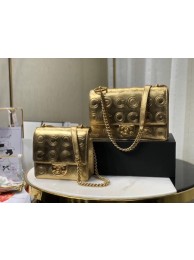 Chanel Shoulder Bag Original Leather Gold 63594 Gold HY22615Mn81