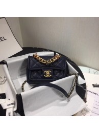 Chanel Shoulder Bag Original Leather Navy 50937 Gold HY15941CC86