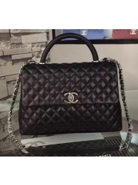 Chanel Shoulder Tote Bag Original Calfskin Leather A7777 Black HY16478PC54