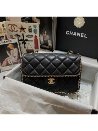 Chanel SMALL FLAP BAG AS1672 black HY9622dw37