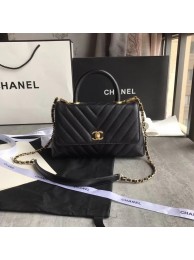 Chanel Small Flap Bag with Top Handle A92990 black HY4181nV16