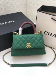 Chanel Small Flap Bag with Top Handle A92990 green HY11087nE34