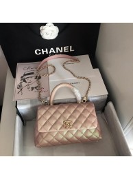 Chanel Small Flap Bag with Top Handle A92990 Light Pink HY19397jo45