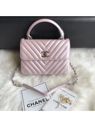 Chanel Small Flap Bag with Top Handle B92236 Pink HY8154fj51