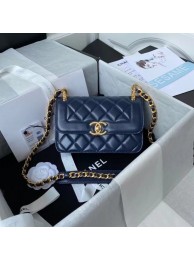Chanel small Flap Shoulder Bag Original leather AS2714 blue HY12045Sy67