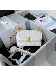 Chanel small Flap Shoulder Bag Original leather AS2714 white HY20956Af99