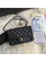 CHANEL Small Grained Calfskin AS1116 black HY23623gE29