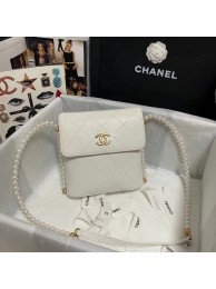 Chanel small hobo bag AS2503 white HY21911DV39