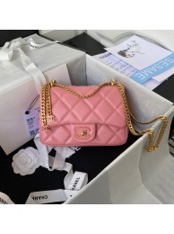 Chanel SMALL Lambskin FLAP BAG AS1792 pink HY6202UF26