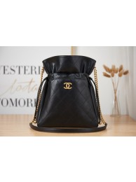 Chanel SMALL Lambskin Shoulder Bag AS2986 black HY12741uT54