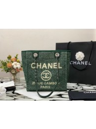 Chanel small Shopping bag A66940 green HY15436qM91