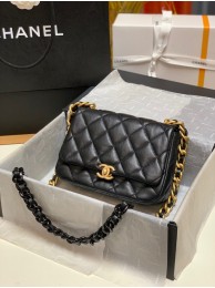 Chanel small Shoulder Bag Lambskin&Gold-Tone Metal AS3206 black HY13964sp14
