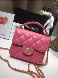 Chanel small tote bag 8817 pink HY7413pA42