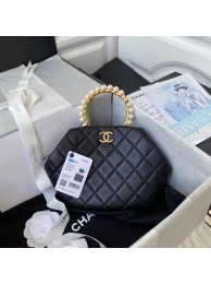 CHANEL Top Handle Leather Bag AS2609 black HY7536zd34