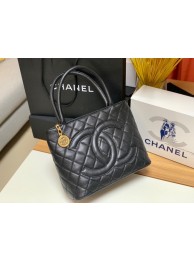 Chanel Tote Bag Grained Calfskin&Gold-Tone Metal AS1804 black HY25643AM45
