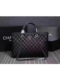 Chanel Tote Bag Sheepskin Leather CHA3625 Black HY19114zS17