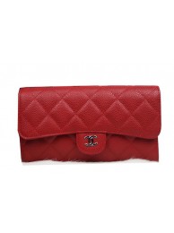 Chanel Tri-Fold Wallet Original Cannage Pattern Leather CHA31506 Red HY10346ED90