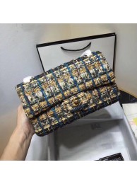 CHANEL Tweed Calfskin -Tone & Gold-Tone Metal AS1112 gold HY6587su78