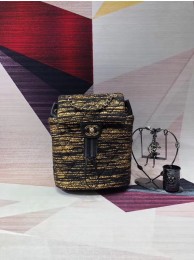 CHANEL Tweed small Backpack & gold-Tone Metal 69964 black HY1092UF26