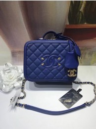Chanel Vanity Case Original A93343 blue HY20147aM39