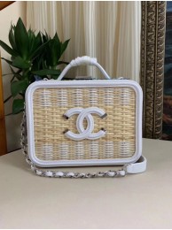 Chanel Vanity Case Original Weave A93343 white HY23792rh54
