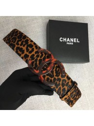 Chanel Wide leather belt with 53 mm CC4265 brown HY14126RX32