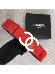 Chanel Wide leather belt with 53 mm CC4272 red HY19883JD28