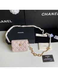 Chanel WOC Belt Bag Original Caviar Leather 2306 Light Pink HY16189uZ84