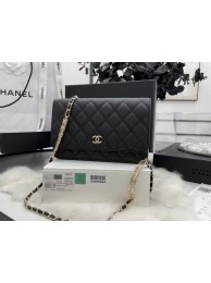Chanel WOC Original Caviar Leather Flap cross-body bag CC33815 black HY26450nU55
