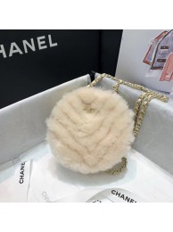 Chanel Wool sheepskin & Gold-Tone Metal AP0366 white HY18970vK93
