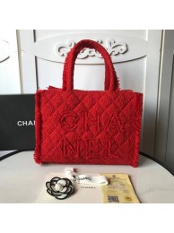 CHANEL zipped shopping bag AS0976 red HY23274tg76