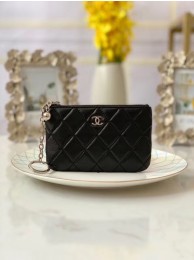 Chanel zipped wallet Goatskin AP31504-5 Black HY3930TV86