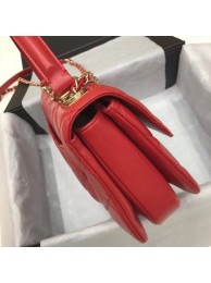 Cheap Chanel CC original lambskin top handle flap bag 92236 red&Gold-Tone Metal HY12616ZZ98