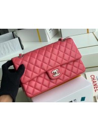 Cheap chanel classic handbag Lambskin & silver Metal A01112 pink HY3491ZZ98