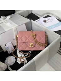 Cheap Chanel Flap Shoulder Bag Original leather AS2855 pink HY3856ZZ98