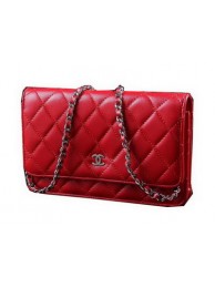 Cheap Chanel Matelasse Wallet Sheepskin Leater A31557 Red HY20646ZZ98