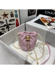 Cheap Chanel mini drawstring bag AS2529 Light Pink HY23566ZZ98