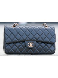 Cheap Copy Chanel Classic Flap Bag Black Sheepskin Leather A1113 Gold HY12380Eq45