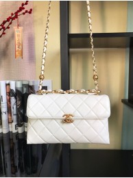 Cheap Copy Chanel Flap Lambskin Shoulder Bag AS1267 white HY9460Eq45