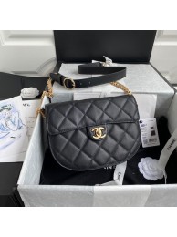 Cheap Copy Chanel Flap Shoulder Bag Original Sheepskin leather AS2484 AS2485 Black HY17125Eq45