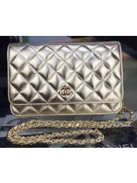 Cheap Fake Chanel mini Flap Bag Gold Cannage Pattern A8373 Gold HY19105BC48
