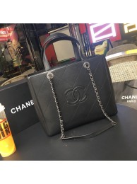 Cheap Fake Chanel Original Calfskin leather Shoulder Bag 55086 black HY20200BC48